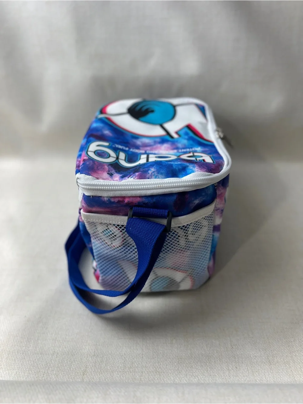 Bang Energy Galaxy Print Insulated Lunch Bag Cooler Blue Pink